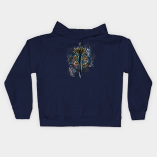 Ethereal Sword - Blue Kids Hoodie